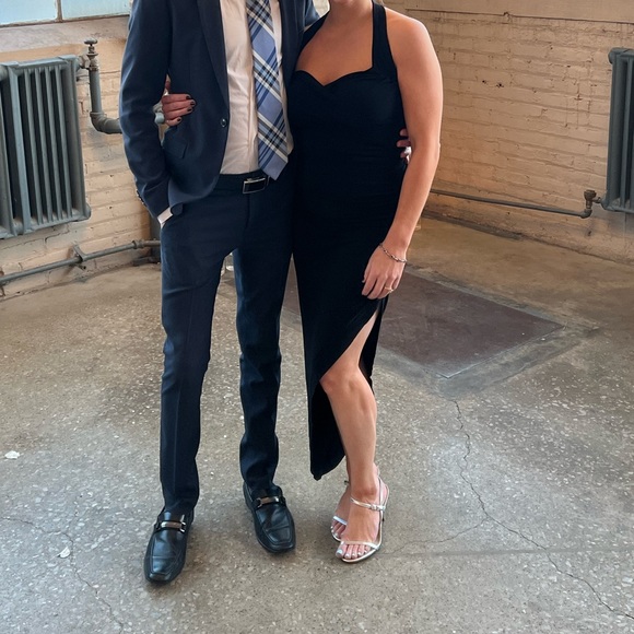 Norma Kamali Cayla Side Drape Gown in Black (revolve) - Picture 4 of 4